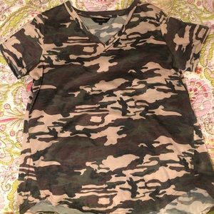 Camo V-Neck TShirt